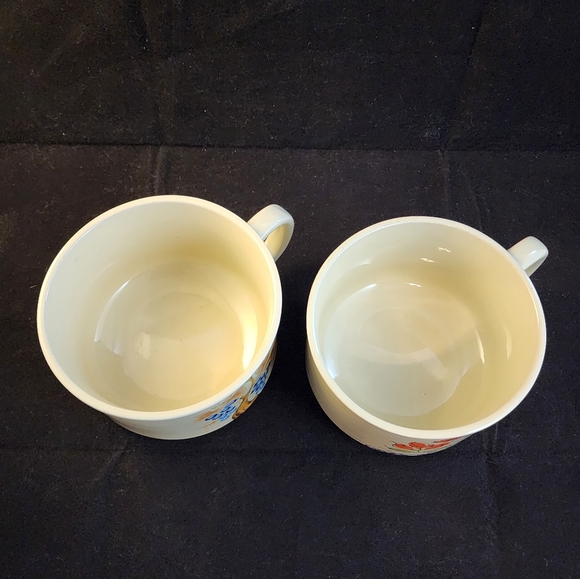 Set of 2 Vtg Japan Stoneware Soup Cups Mugs - Picture 6 of 10
